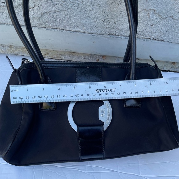 ANNE KLEIN PURSE LEATHER TRIM HANDBAG SHOULDER - Picture 8 of 11